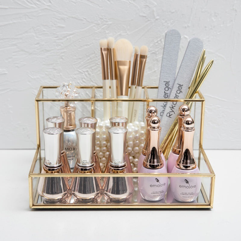 Desktop Glass Skin Care Products Perfume Storage Box™